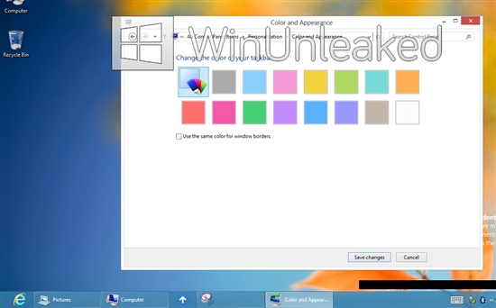 Windows 8最新版全新UI视觉主题曝光