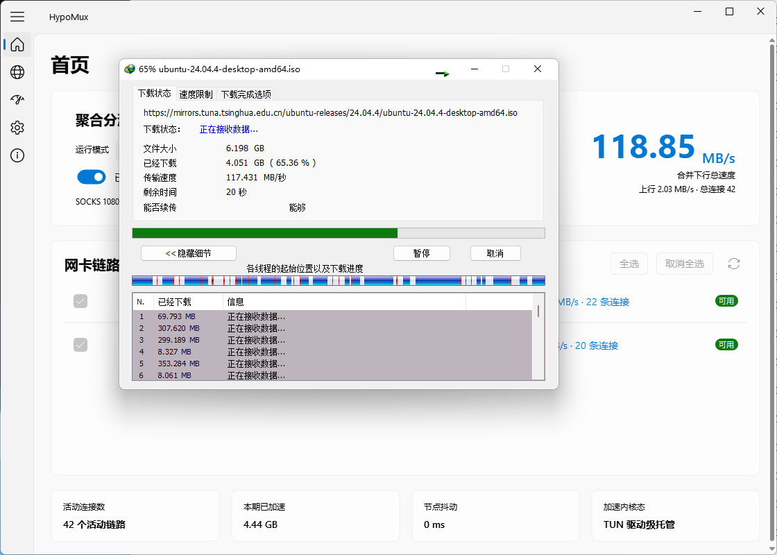 HypoMux v2.5.9 安装版(多网卡带宽叠加工具)插图2 HypoMux v2.5.9 安装版(多网卡带宽叠加工具)插图2
